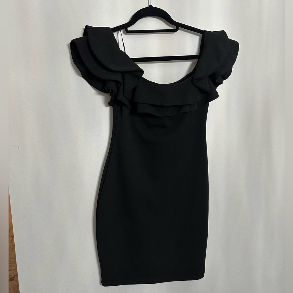 Mind Code Off The Shoulder Dress